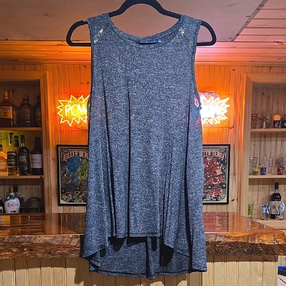 Apt. 9 Charcoal Sleeveless Tank Top